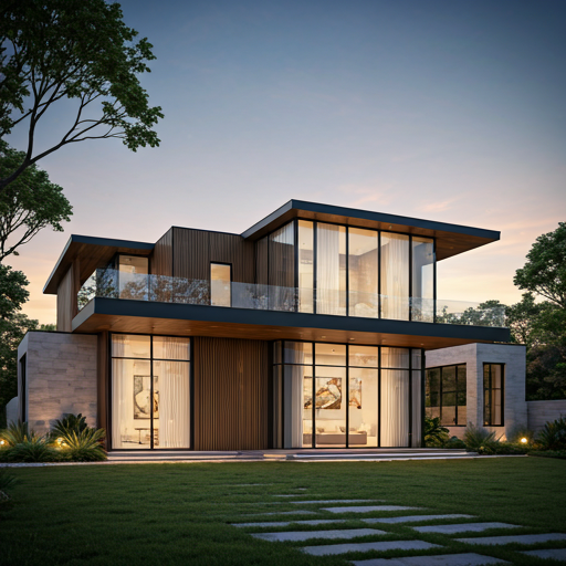 Contemporary Spring Hill residence framed by mature trees.